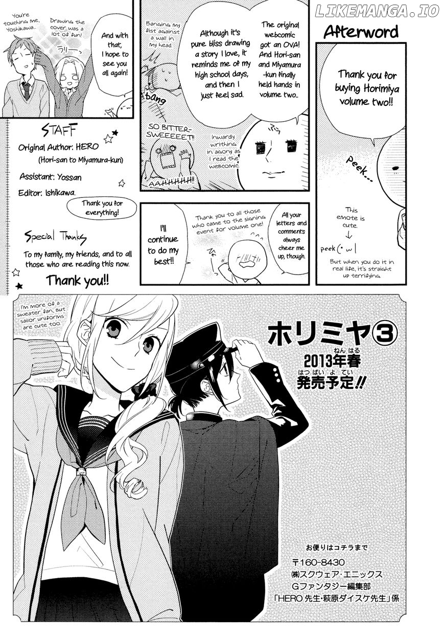 Horimiya, Chapter 13.5 image 11